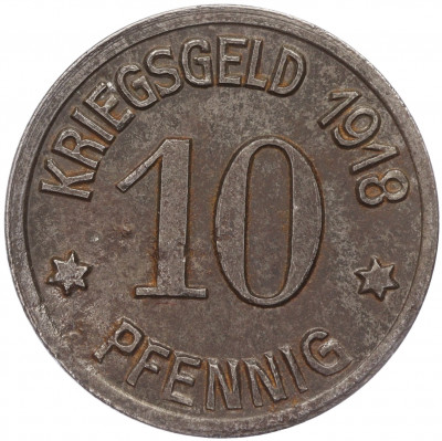10 пфеннигов 1918 года Германия — город Кобленц (Нотгельд)