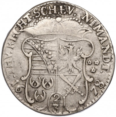 2/3 талера 1678 года Саксен-Лауэнбург