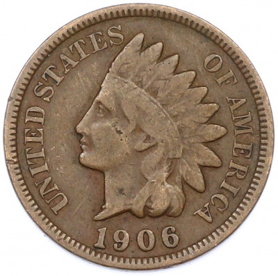 1 цент 1906 года США