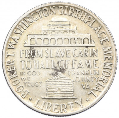 1/2 доллара (50 центов) 1946 года США «Букер Талиафер Вашингтон»