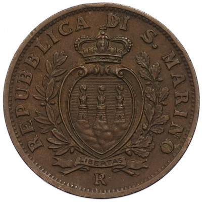 10 чентезимо 1935 года Сан-Марино