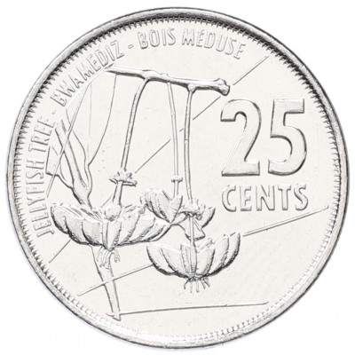 25 центов 2021 года Сейшелы