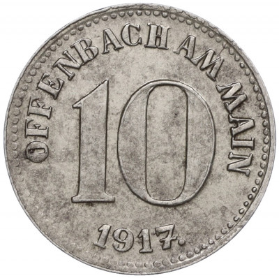 10 пфеннигов 1917 года Германия — город Оффенбах (Нотгельд)
