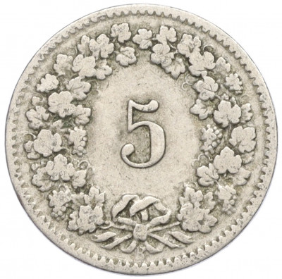 5 раппенов 1908 года Швейцария