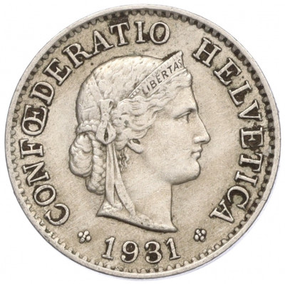 5 раппенов 1931 года Швейцария