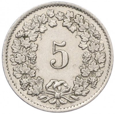 5 раппенов 1947 года Швейцария