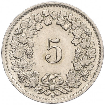 5 раппенов 1953 года Швейцария