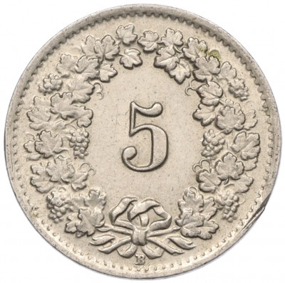 5 раппенов 1955 года Швейцария