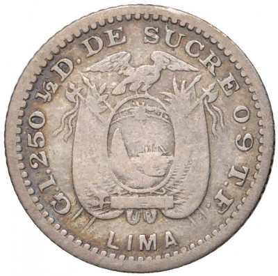 1/2 десимо 1893 года Эквадор