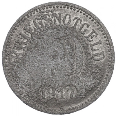 10 пфеннигов 1917 года Германия — город Фюрт (Нотгельд)