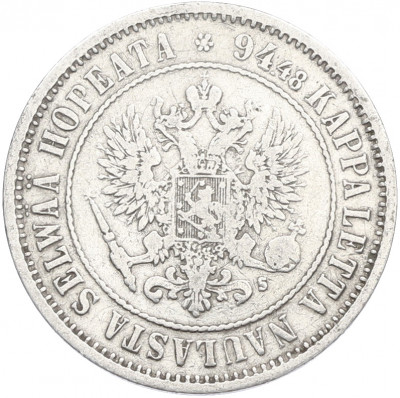 1 марка 1874 года Русская Финляндия