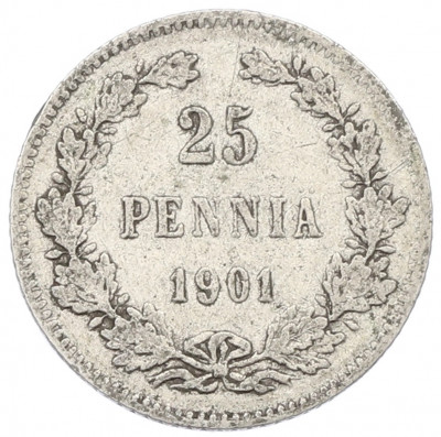 25 пенни 1901 года Русская Финляндия