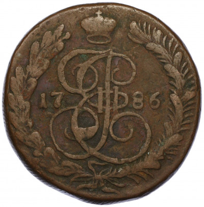 5 копеек 1786 года КМ