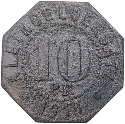 10 пфеннигов 1918 года Германия — город Мергентхайм (Нотгельд)