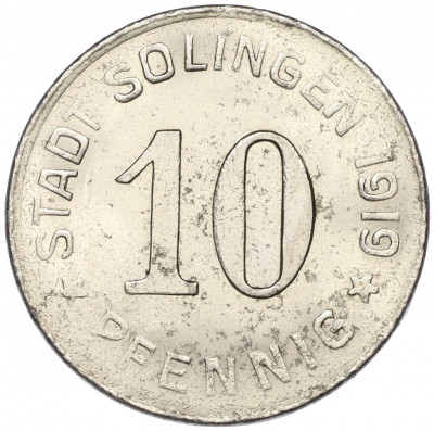 10 пфеннигов 1919 года Германия — город Золинген (Нотгельд)