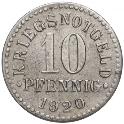 10 пфеннигов 1920 года Германия — Брауншвейг (Нотгельд)