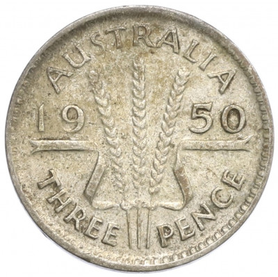 3 пенса 1950 года Австралия