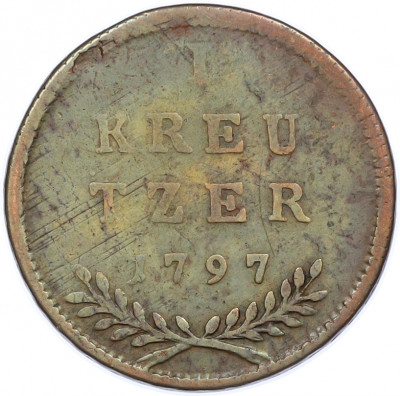 1 крейцер 1797 года Австрия (Зальцбург)