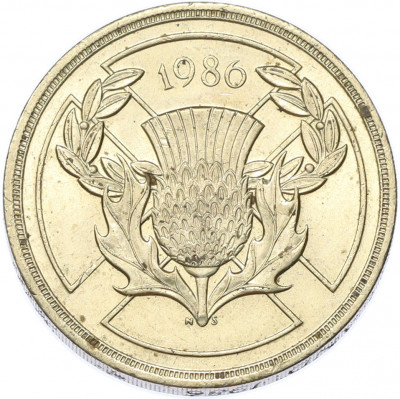 2 фунта 1986 года Великобритания «XIII Игры Содружества»