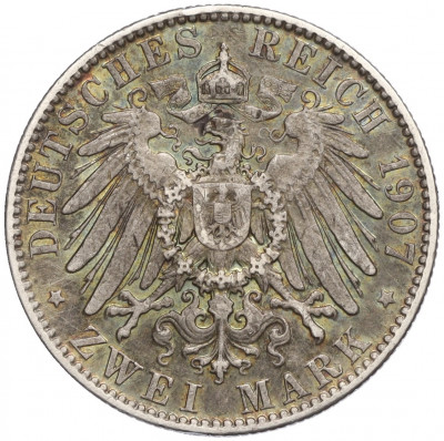 2 марки 1907 года Германия (Саксония)