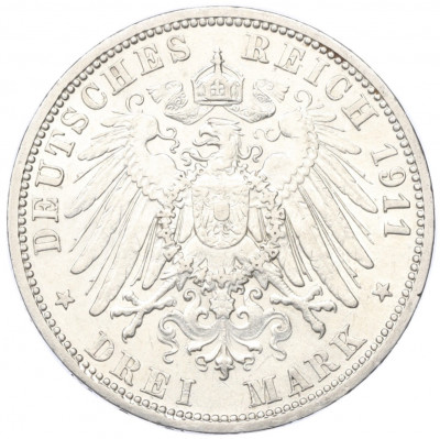 3 марки 1911 года Германия (Ангальт)