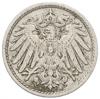 5 пфеннигов 1912 года A Германия