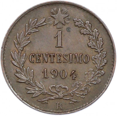 1 чентезимо 1904 года Италия