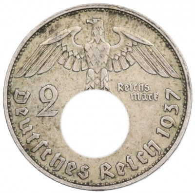 2 рейхсмарки 1937 года E Германия