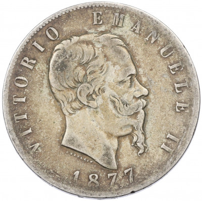 5 лир 1877 года Италия