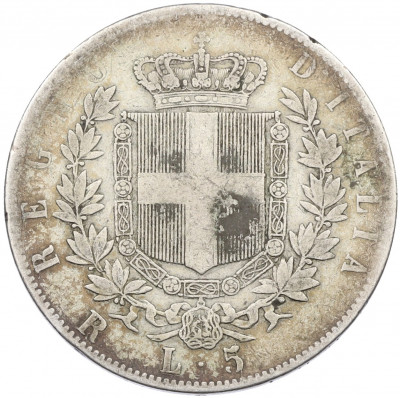 5 лир 1877 года Италия