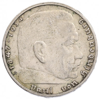 2 рейхсмарки 1937 года E Германия