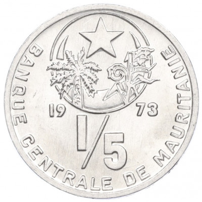 1/5 угии 1973 года Мавритания