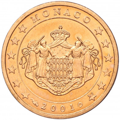 2 евроцента 2001 года Монако