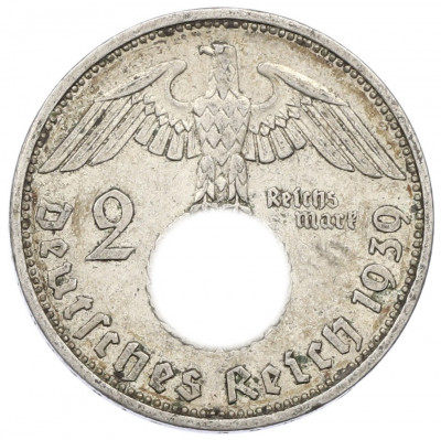 2 рейхсмарки 1939 года A Германия