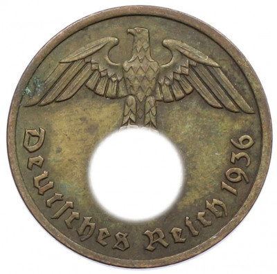 2 рейхспфеннига 1936 года A Германия