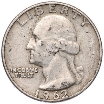 1/4 доллара (25 центов) 1962 года D США