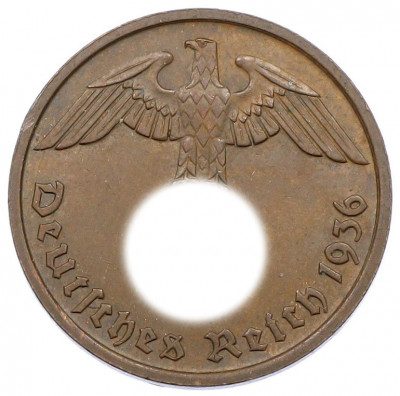 2 рейхспфеннига 1936 года D Германия