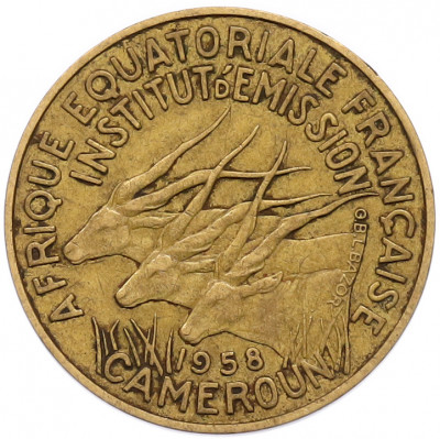 10 франков 1958 года Французская Экваториальная Африка (Камерун)