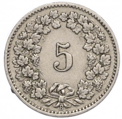 5 раппенов 1898 года Швейцария