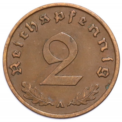 2 рейхспфеннига 1937 года A Германия