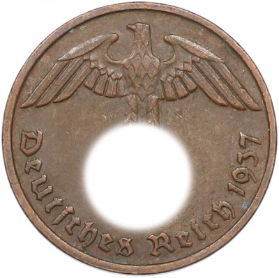 2 рейхспфеннига 1937 года D Германия