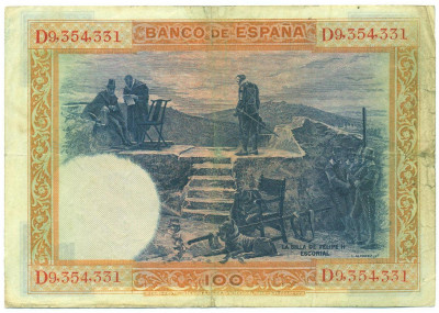 100 песет 1925 года Испания