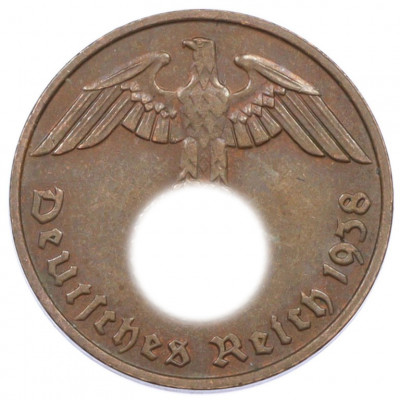 2 рейхспфеннига 1938 года E Германия