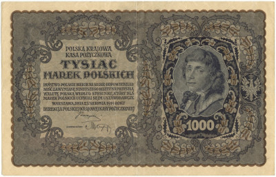 1000 марок 1919 года Польша