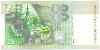 20 крон 1993 года Словакия