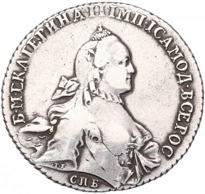 1 рубль 1765 года СПБ ТI ЯI