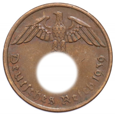 2 рейхспфеннига 1939 года A Германия