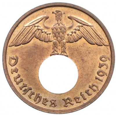 2 рейхспфеннига 1939 года B Германия