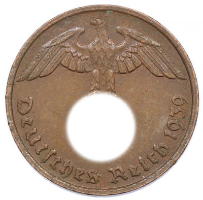 2 рейхспфеннига 1939 года G Германия