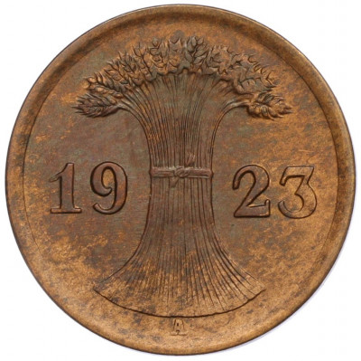 2 рентенпфеннига 1923 года A Германия
